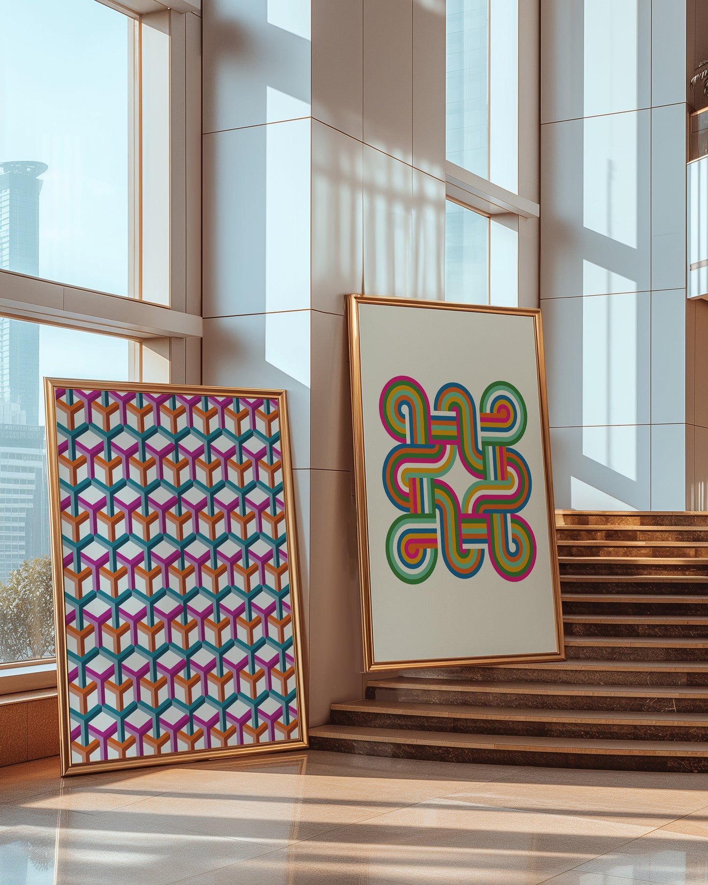 Colourful Geometric Pattern | Digital Print