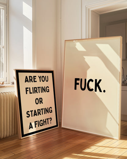 Fuck. | Black | Digital Print