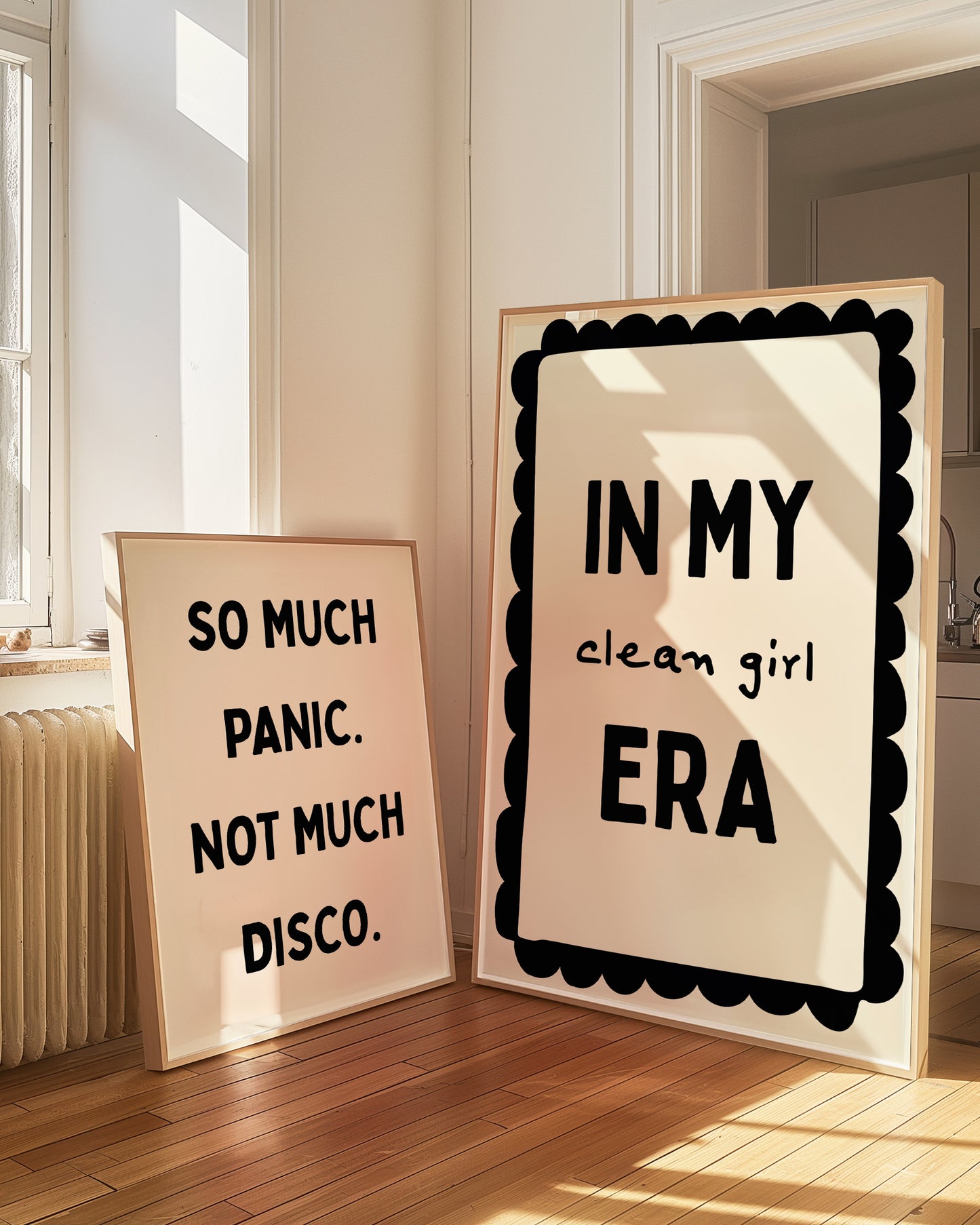 In My Clean Girl Era | Black | Digital Print