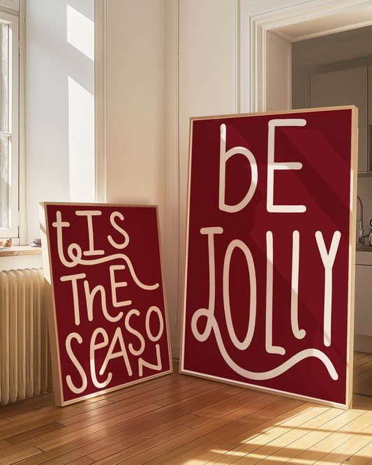 Be Jolly Red | Digital Print