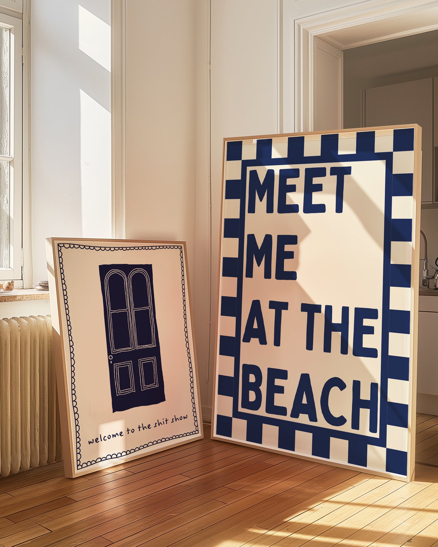 Blue Meet Me At The Beach | Digital Print