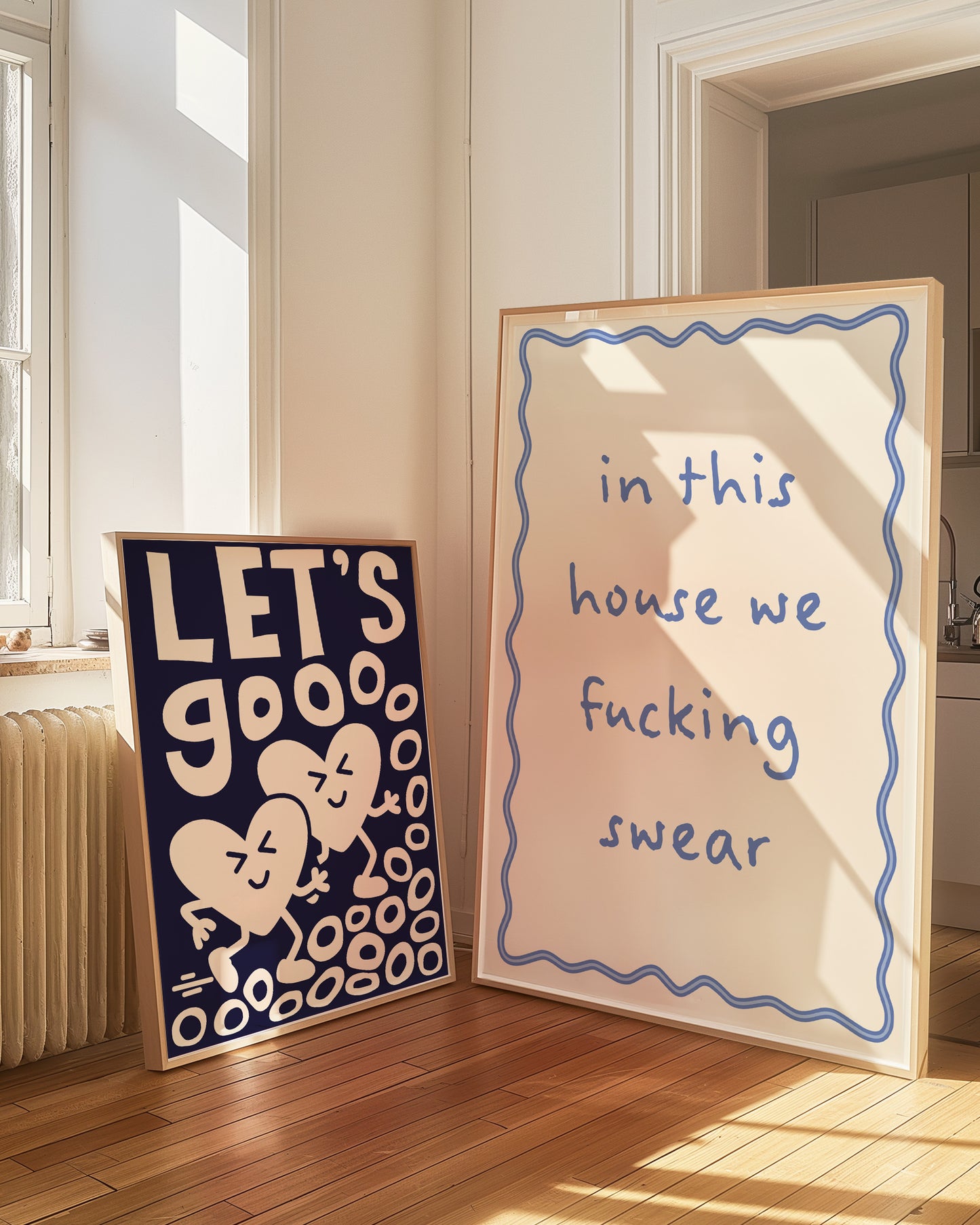 Blue In This House We F***ing Swear | Digital Print