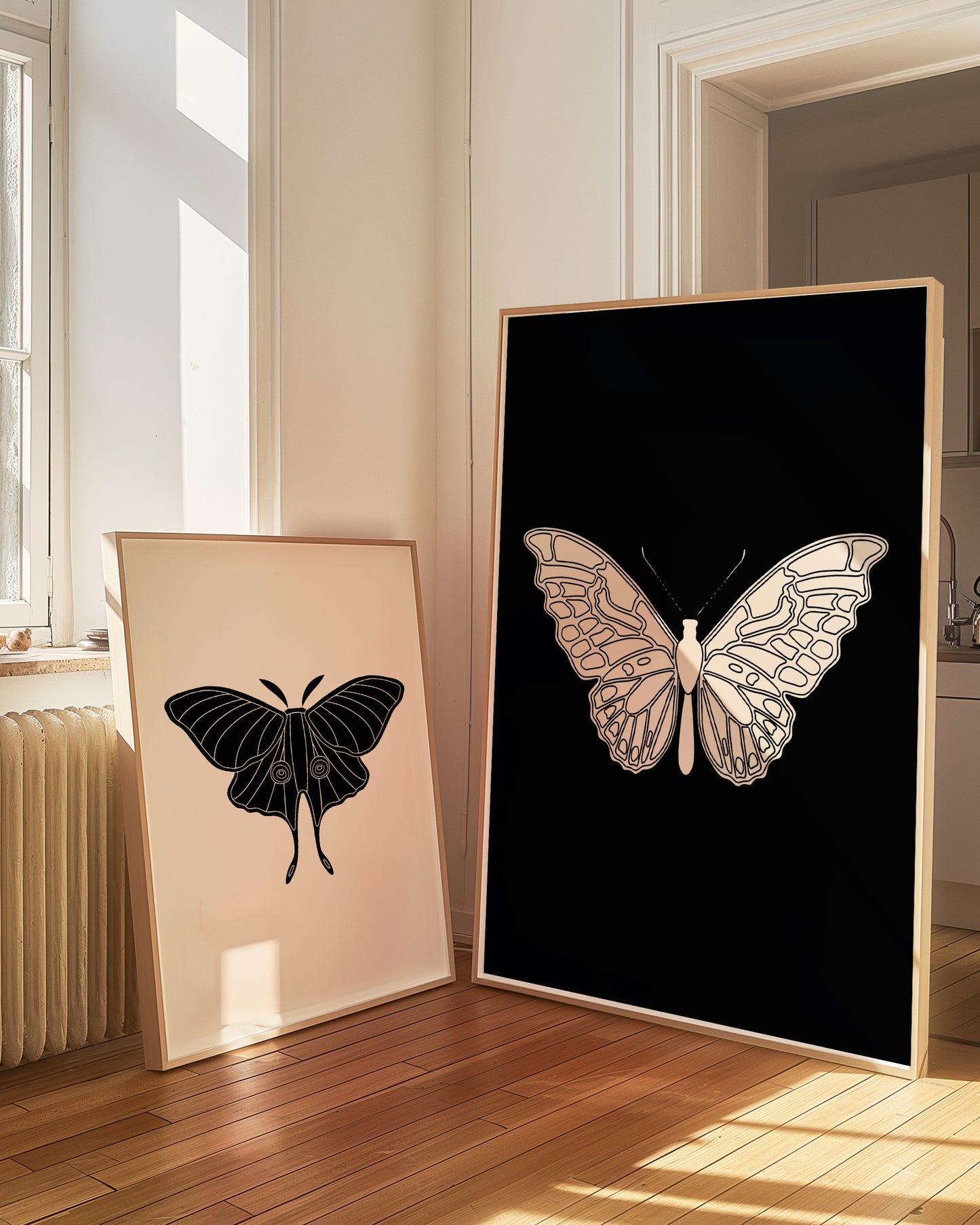 Butterfly Illustration | Black | Digital Print