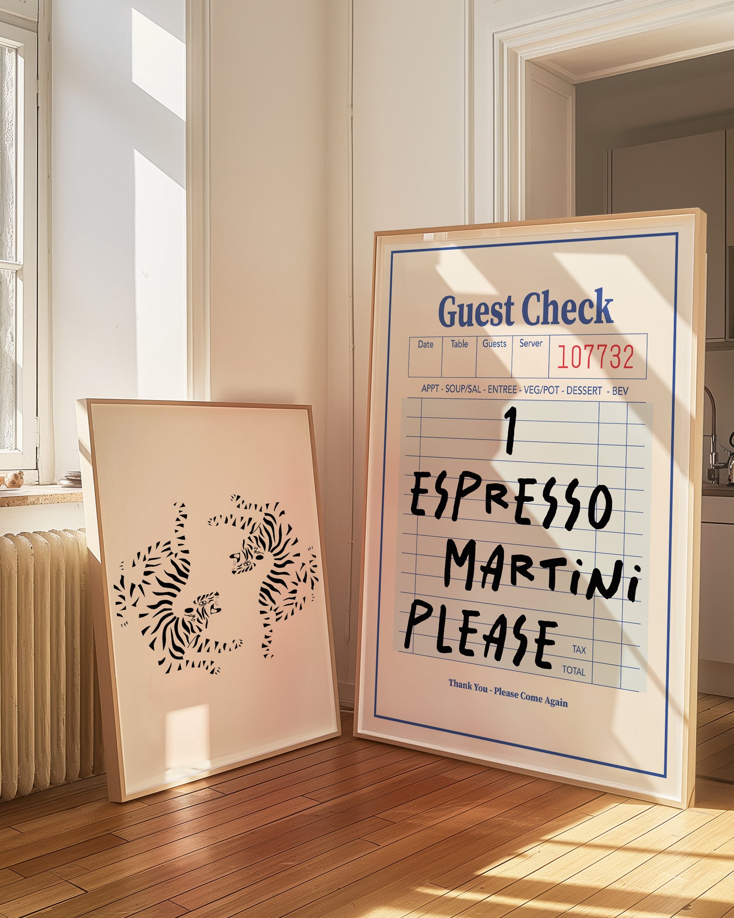 Blue Guest Check 1 Espresso Martini Please | Digital Print