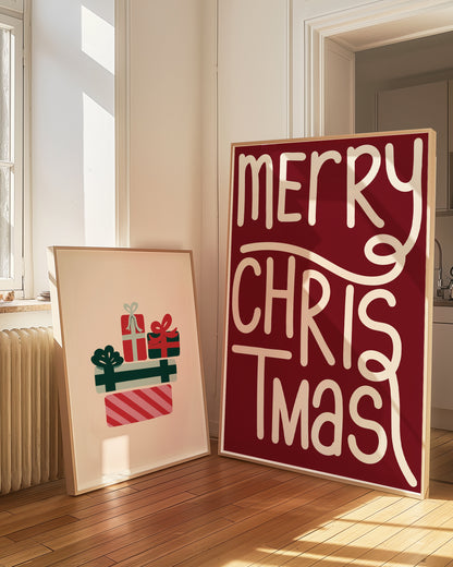 Merry Christmas Red | Digital Print