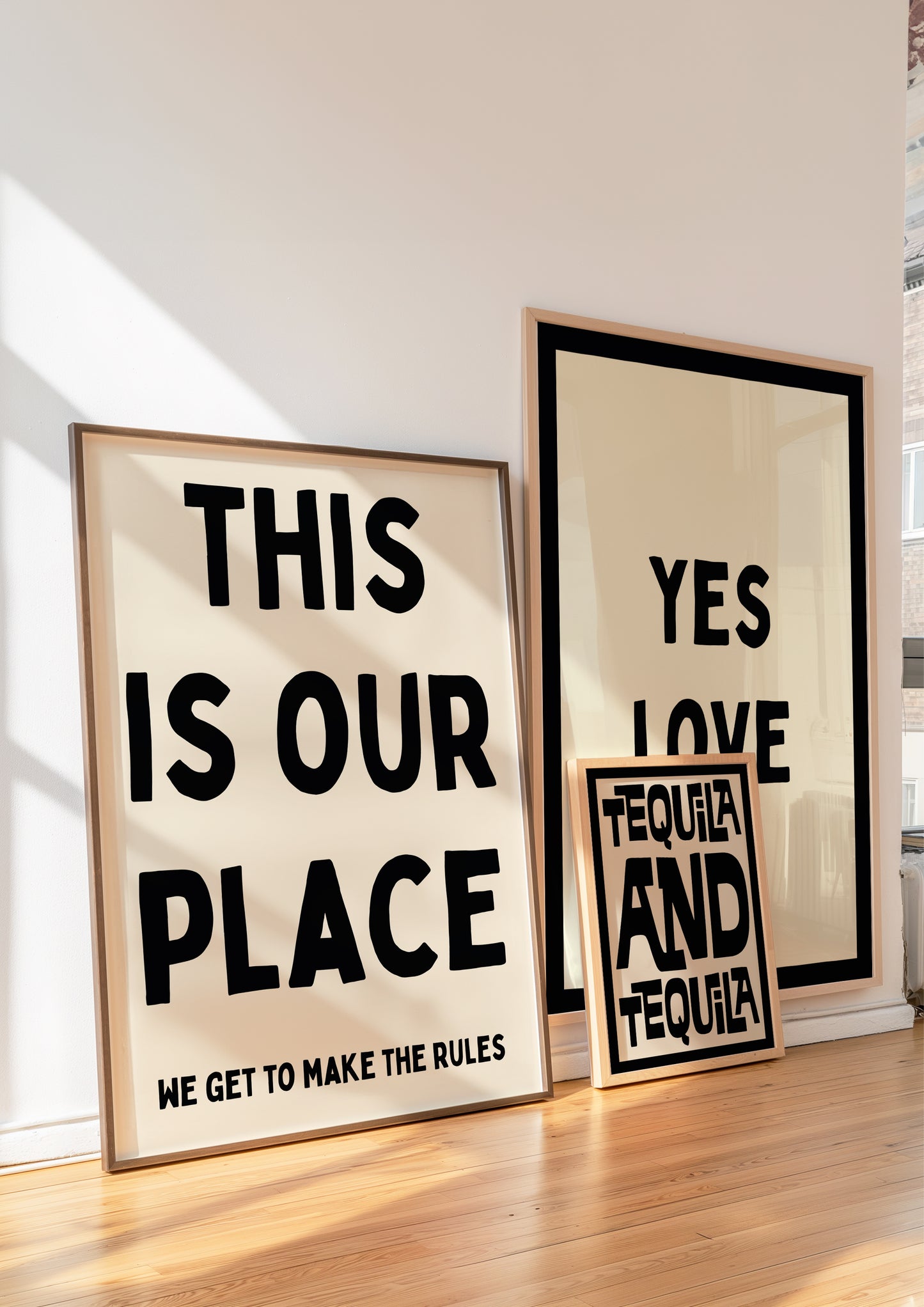 This Is Our Place | Black | Digital Print