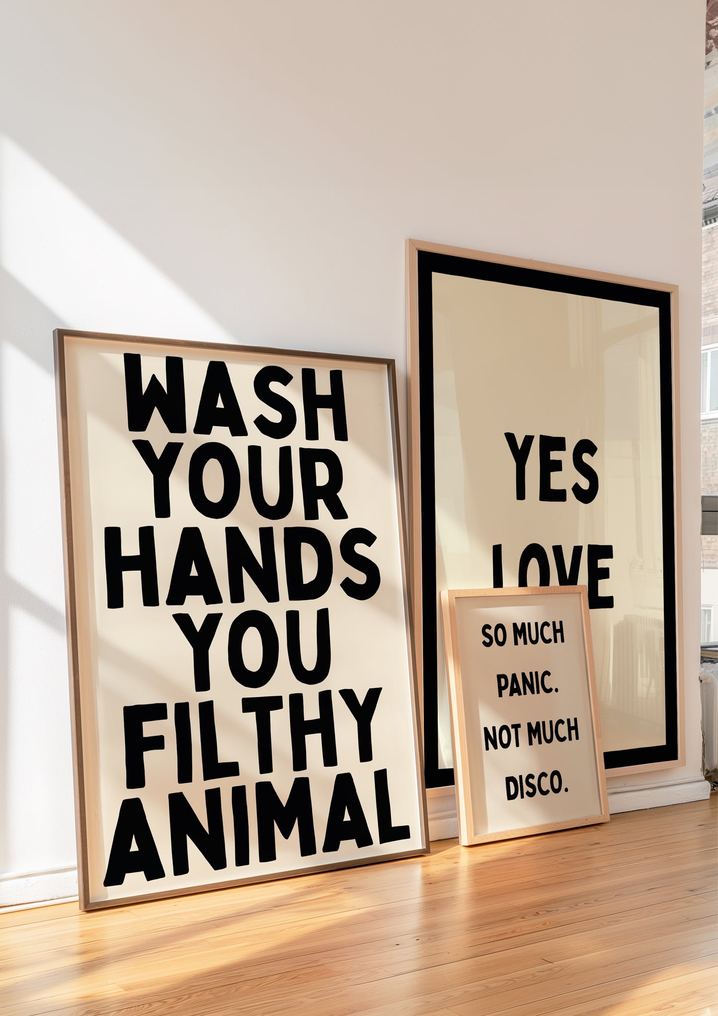 Wash Your Hands You Filthy Animal | Black | Digital Print