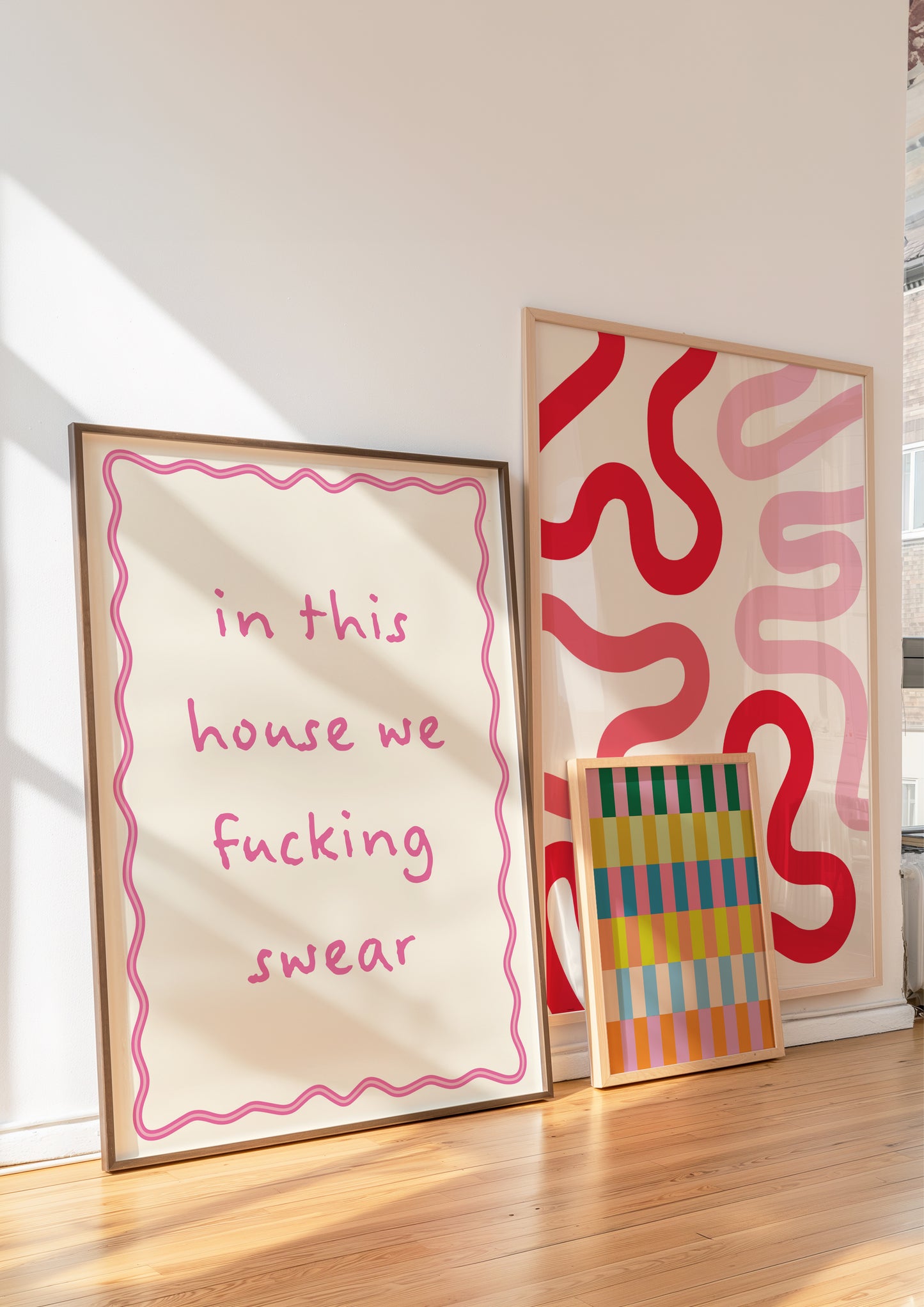 Pink In This House We F***ing Swear | Digital Print