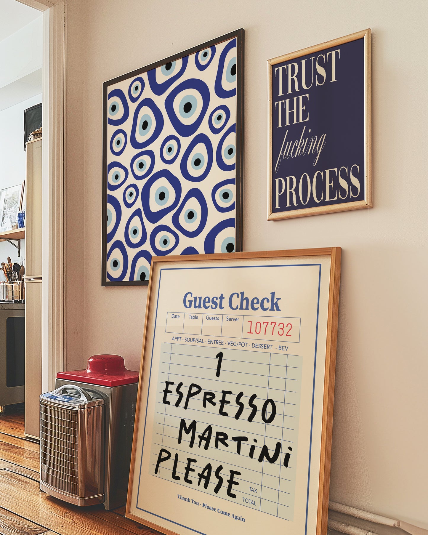 Blue Guest Check 1 Espresso Martini Please | Digital Print