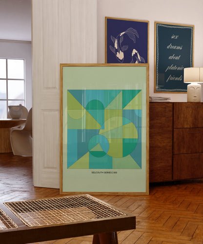 Selcouth Series | Green Blue | Illustration Design | Digital Print