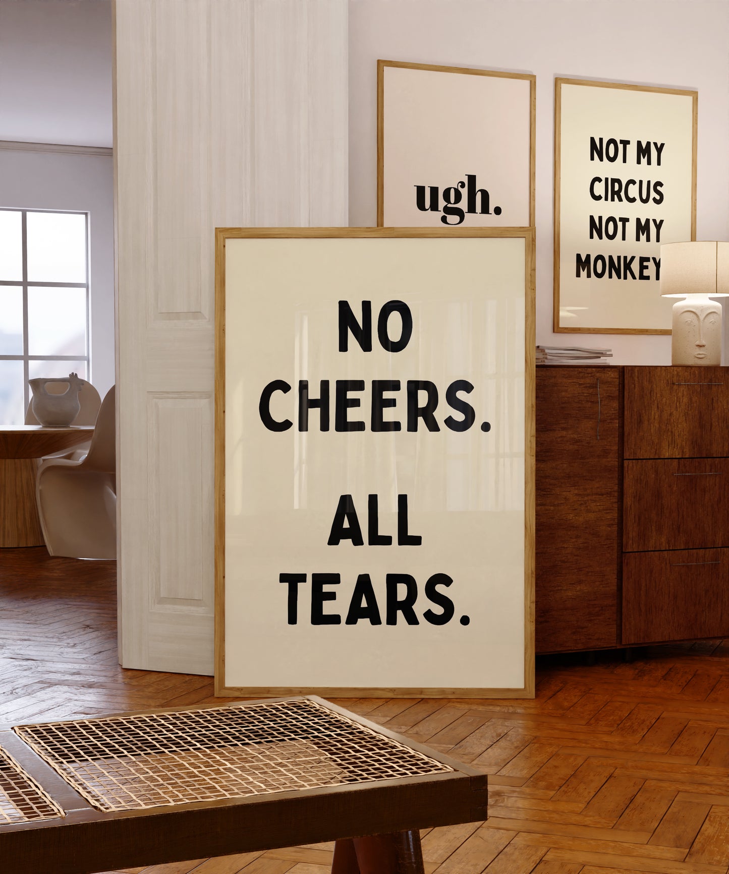 No Cheers All Tears Black | Digital Print