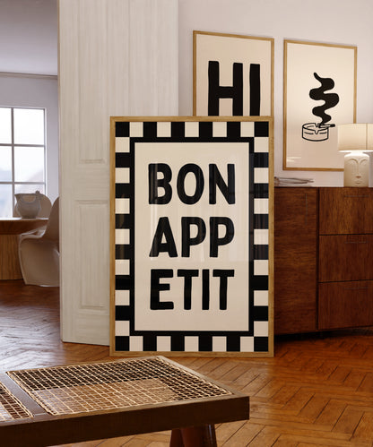 Bonappetit | Black | Digital Print