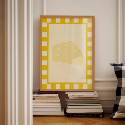 Yellow Cheese Illustration | Digital Print