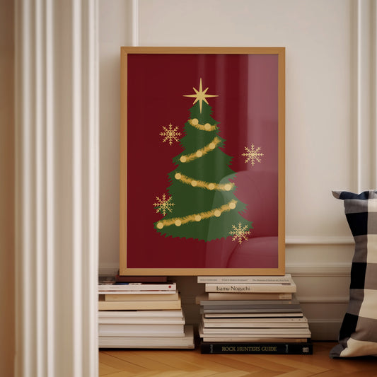 Christmas Tree Red | Digital Print