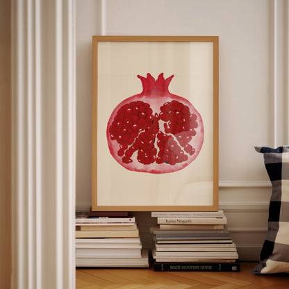 Pink Red Pomegranate | Digital Print