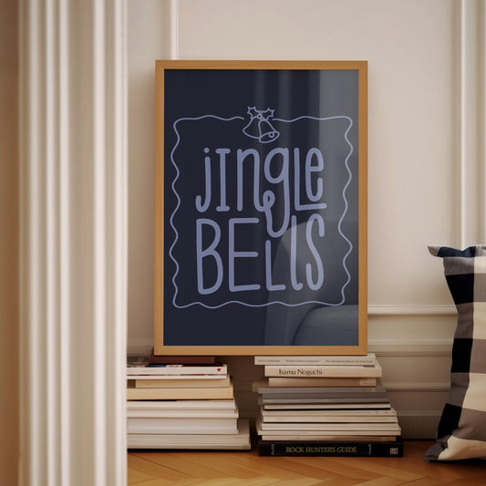 Jingle Bells Blue | Digital Print