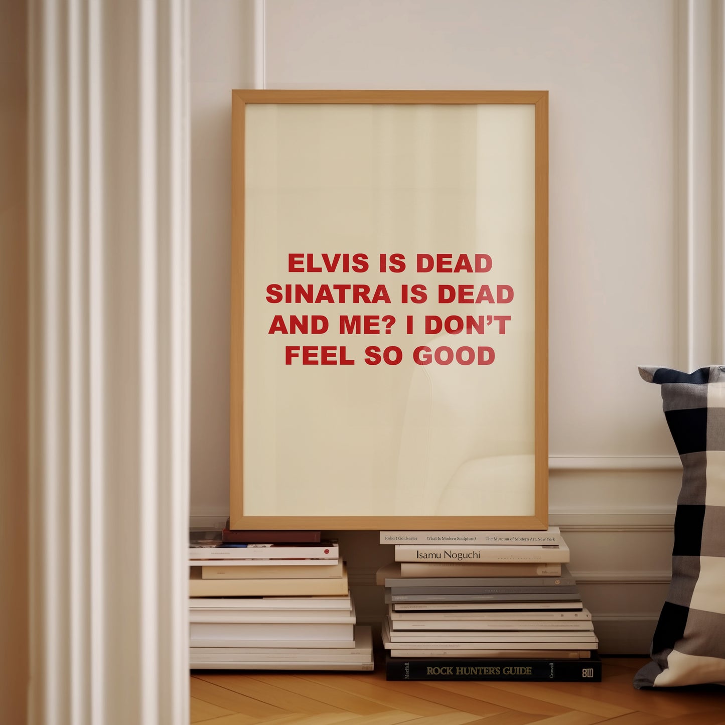 Elvis Is Dead | Red | Digital Print