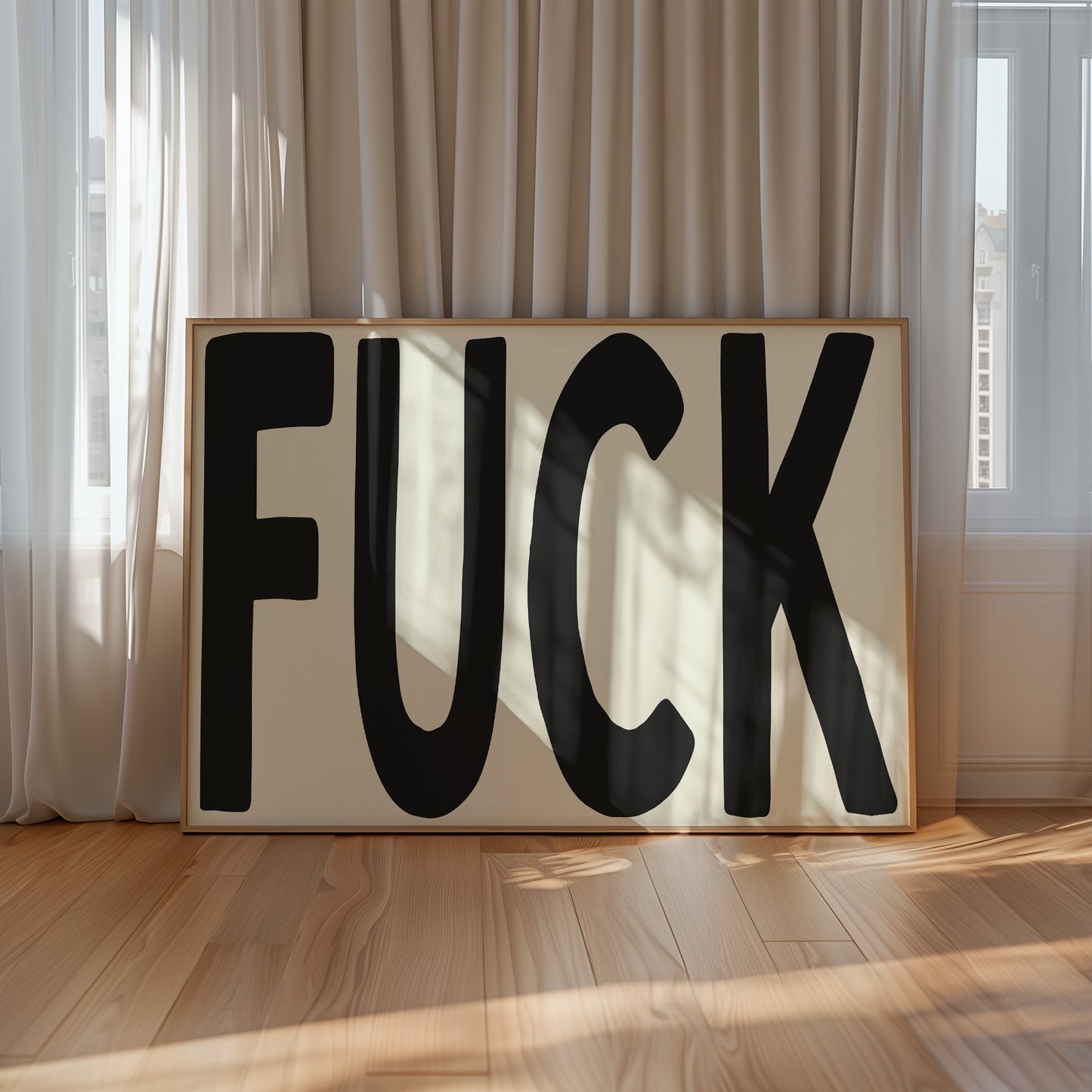 Fuck H | Black | Digital Print