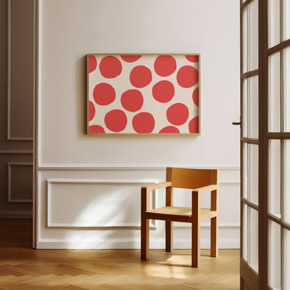 Dots Illustration Red | Digital Print