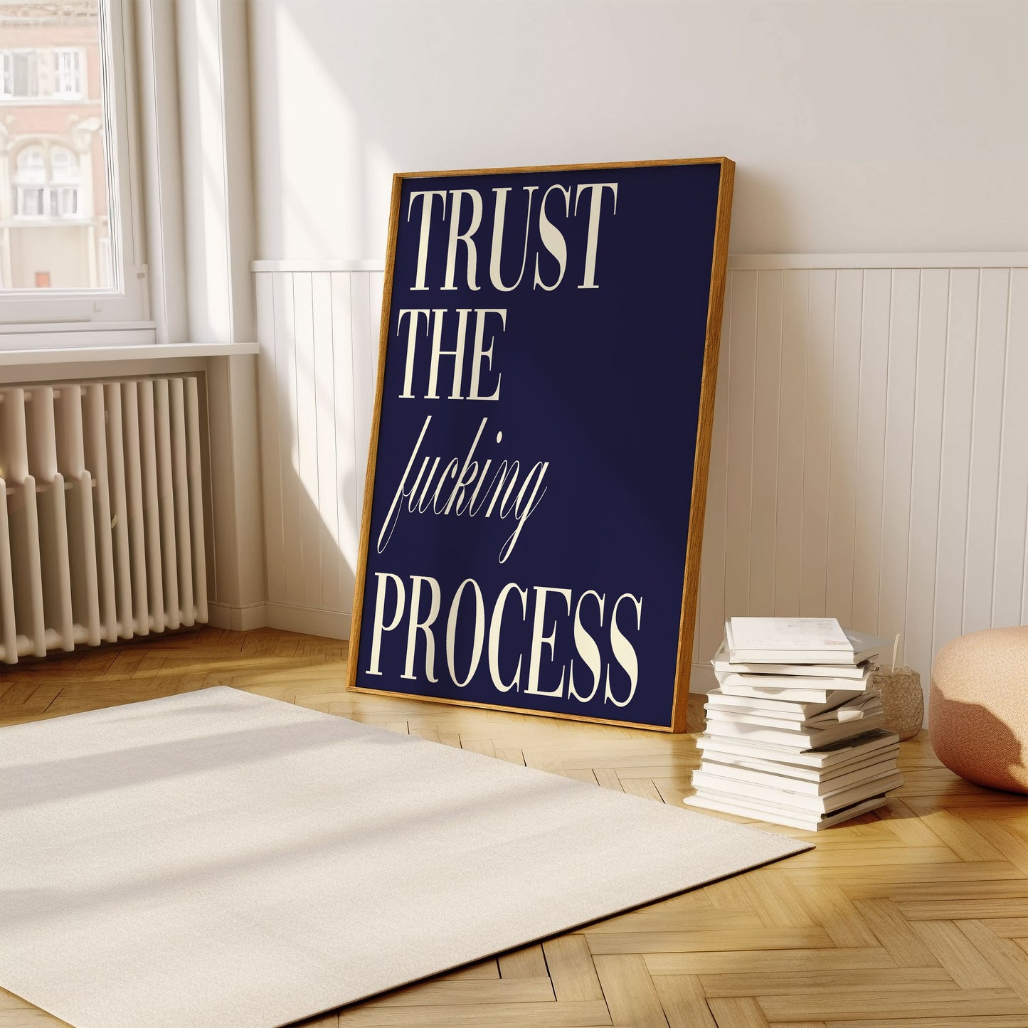 Navy Trust The F*cking Process | Digital Print