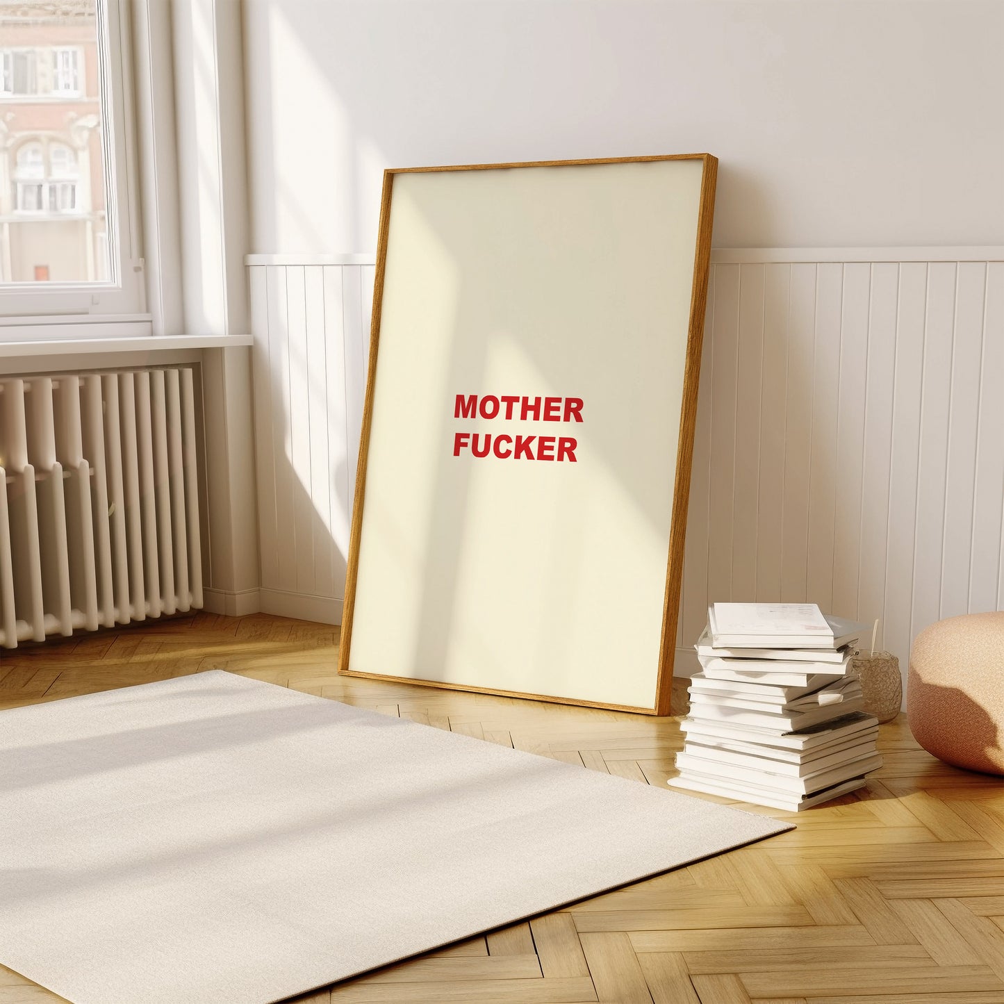 Mother Fucker | Red | Digital Print