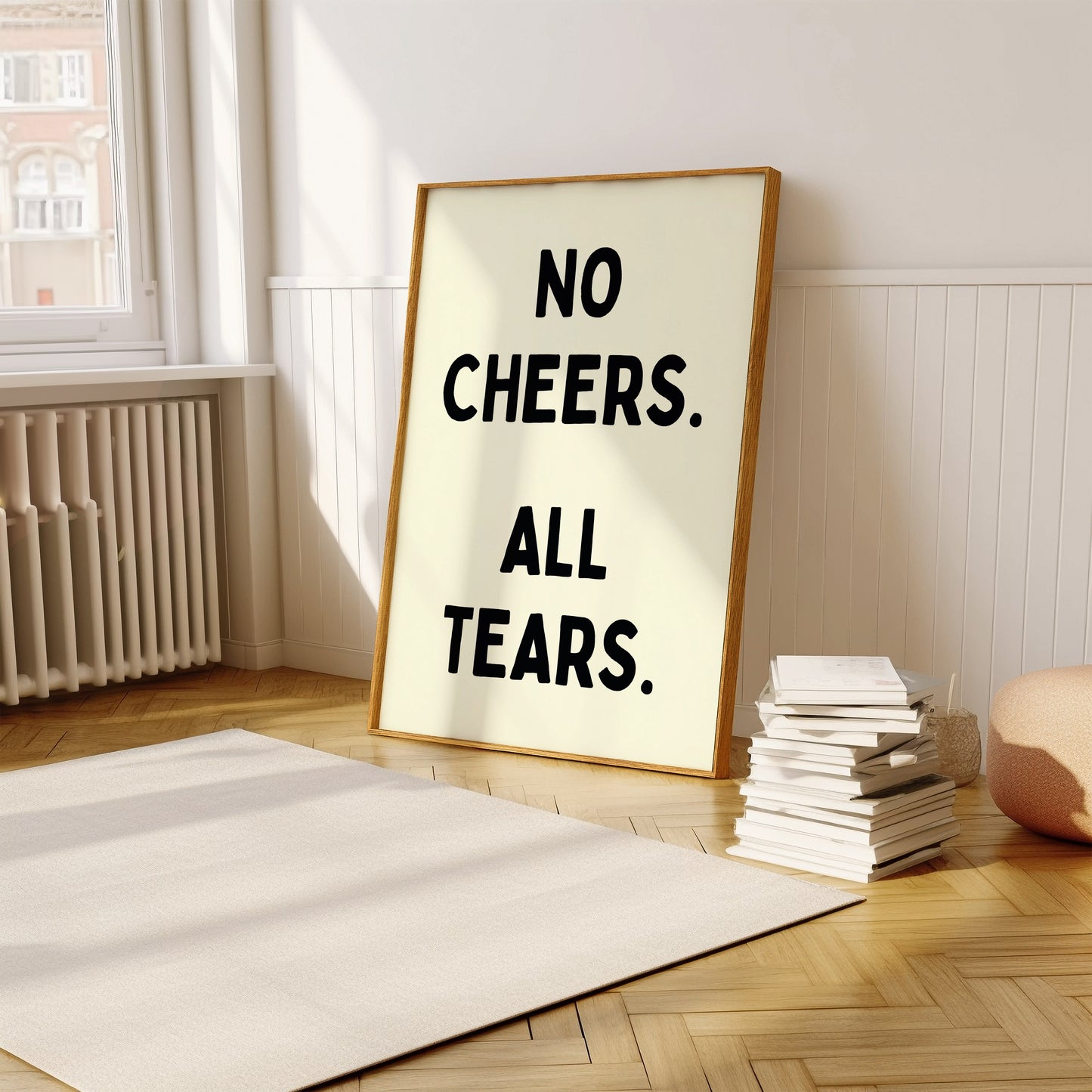 No Cheers All Tears Black | Digital Print