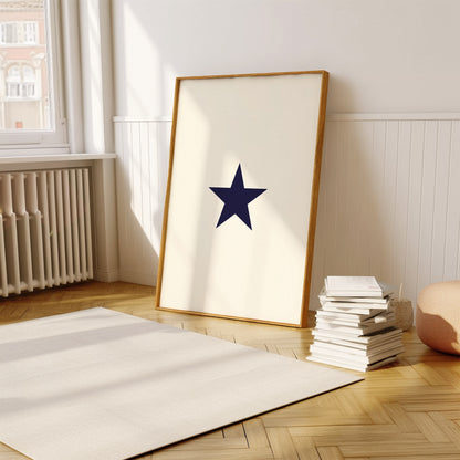 Blue Star Simple | Digital Print