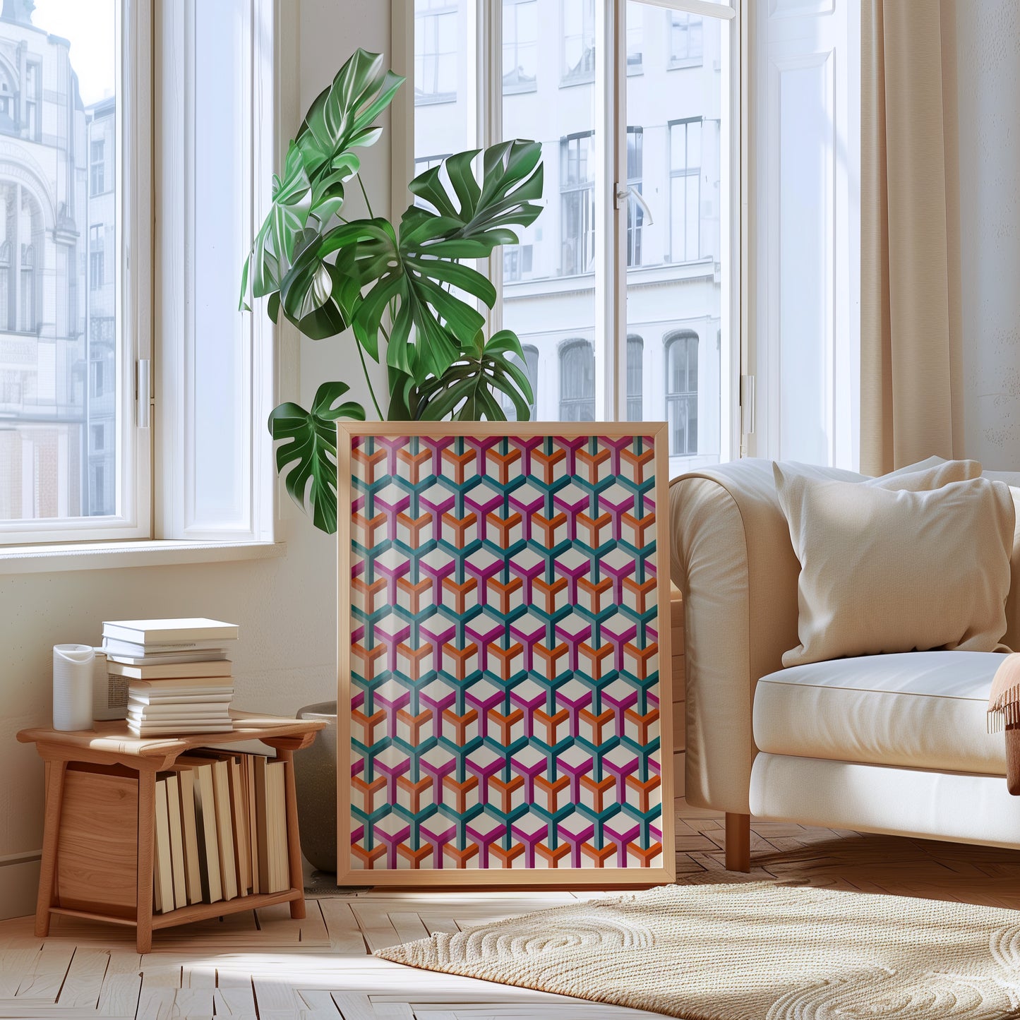 Colourful Geometric Pattern | Digital Print