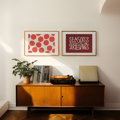 Dots Illustration Red | Digital Print