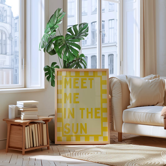 Yellow Meet Me In The Sun | Digital Print