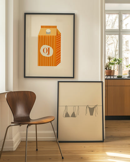 Orange OJ Illustration | Digital Print