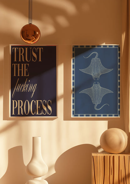 Navy Trust The F*cking Process | Digital Print