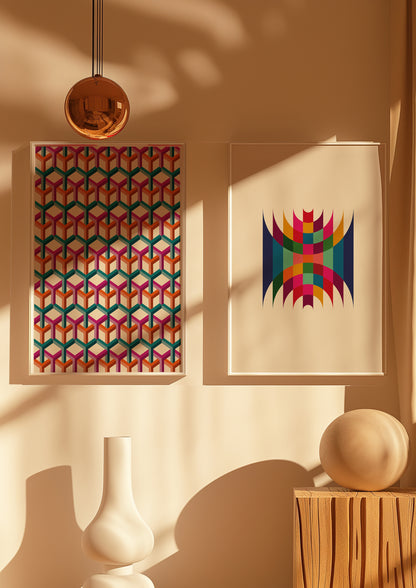 Colourful Geometric Pattern | Digital Print