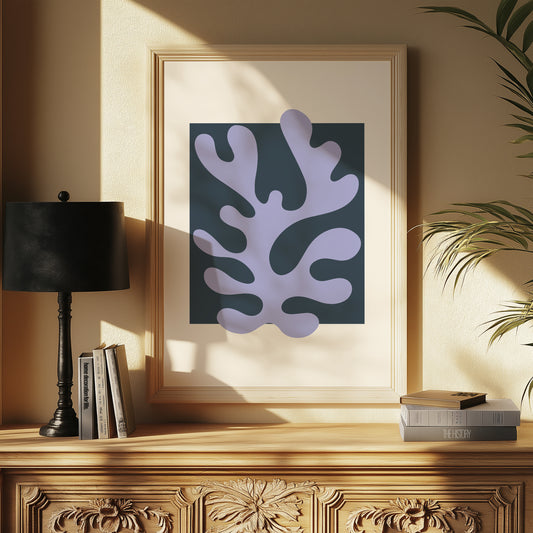 Coral | Purple Blue | Digital Print