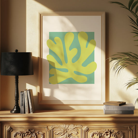 Coral | Green Turquoise | Digital Print