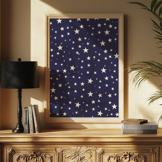 Small Stars | Blue | Digital Print