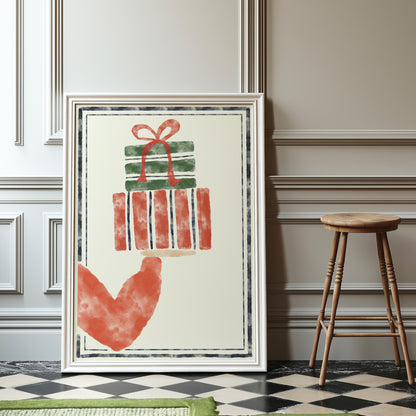 Handful Of Presents Watercolour | Digital Print