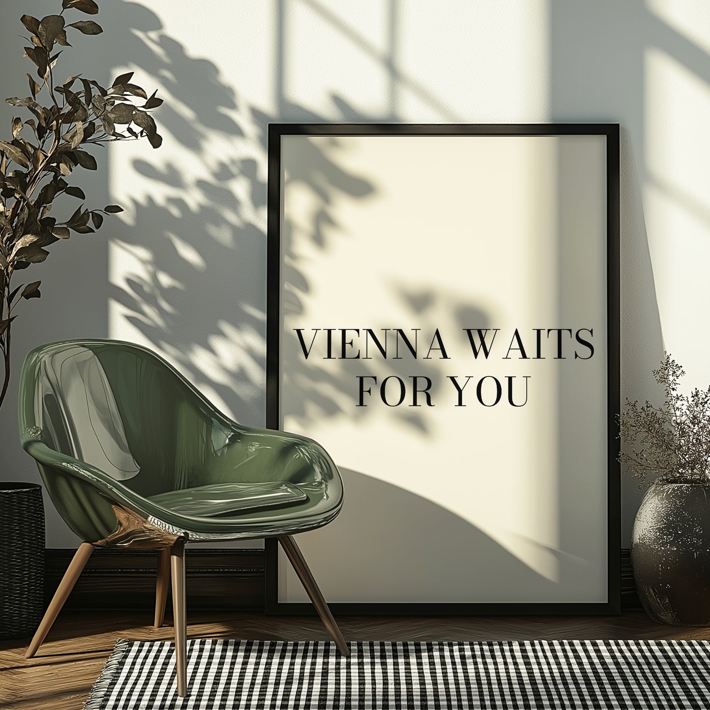 Vienna Waits For You | Black | Digital Print