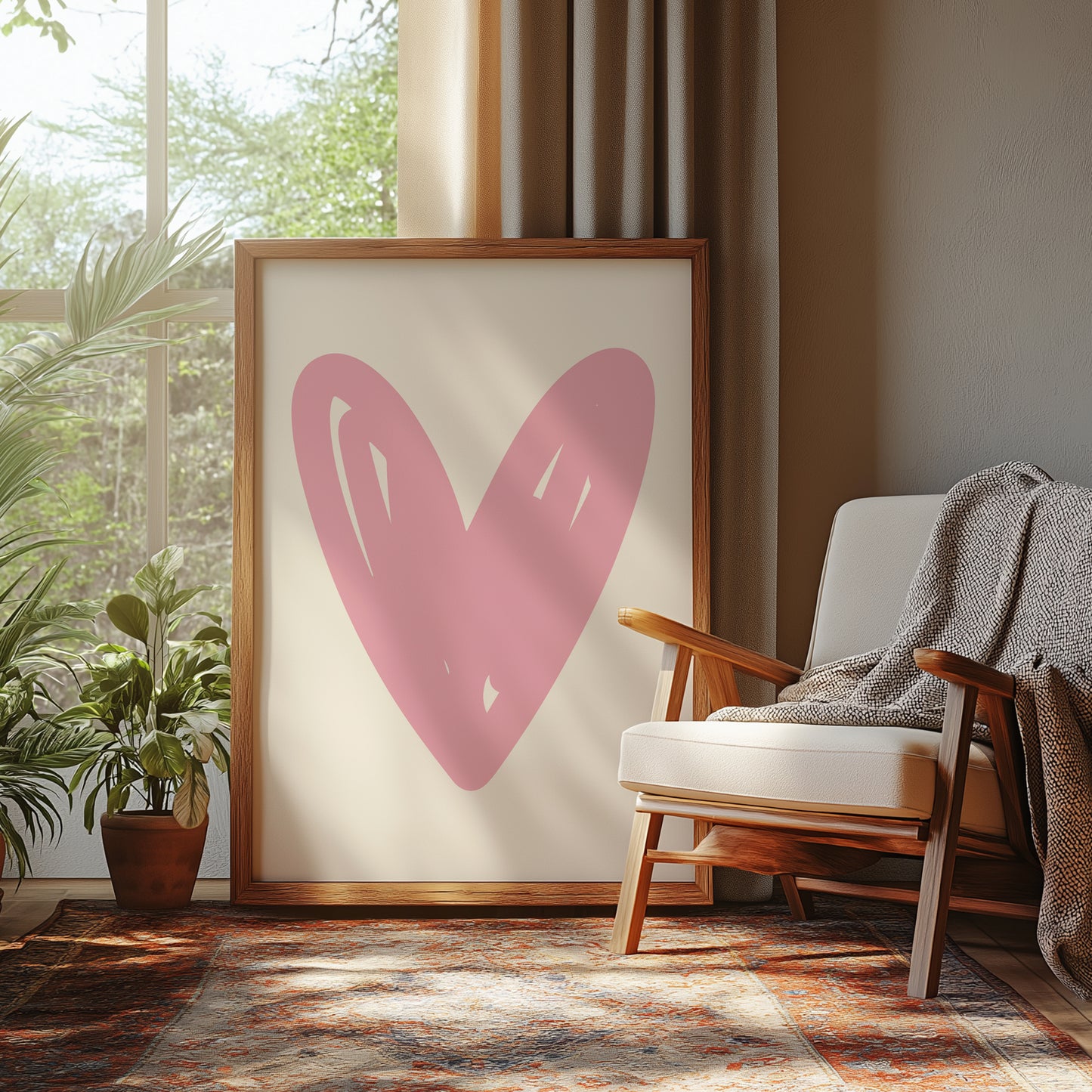 Heart Illustration | Pink | Digital Print