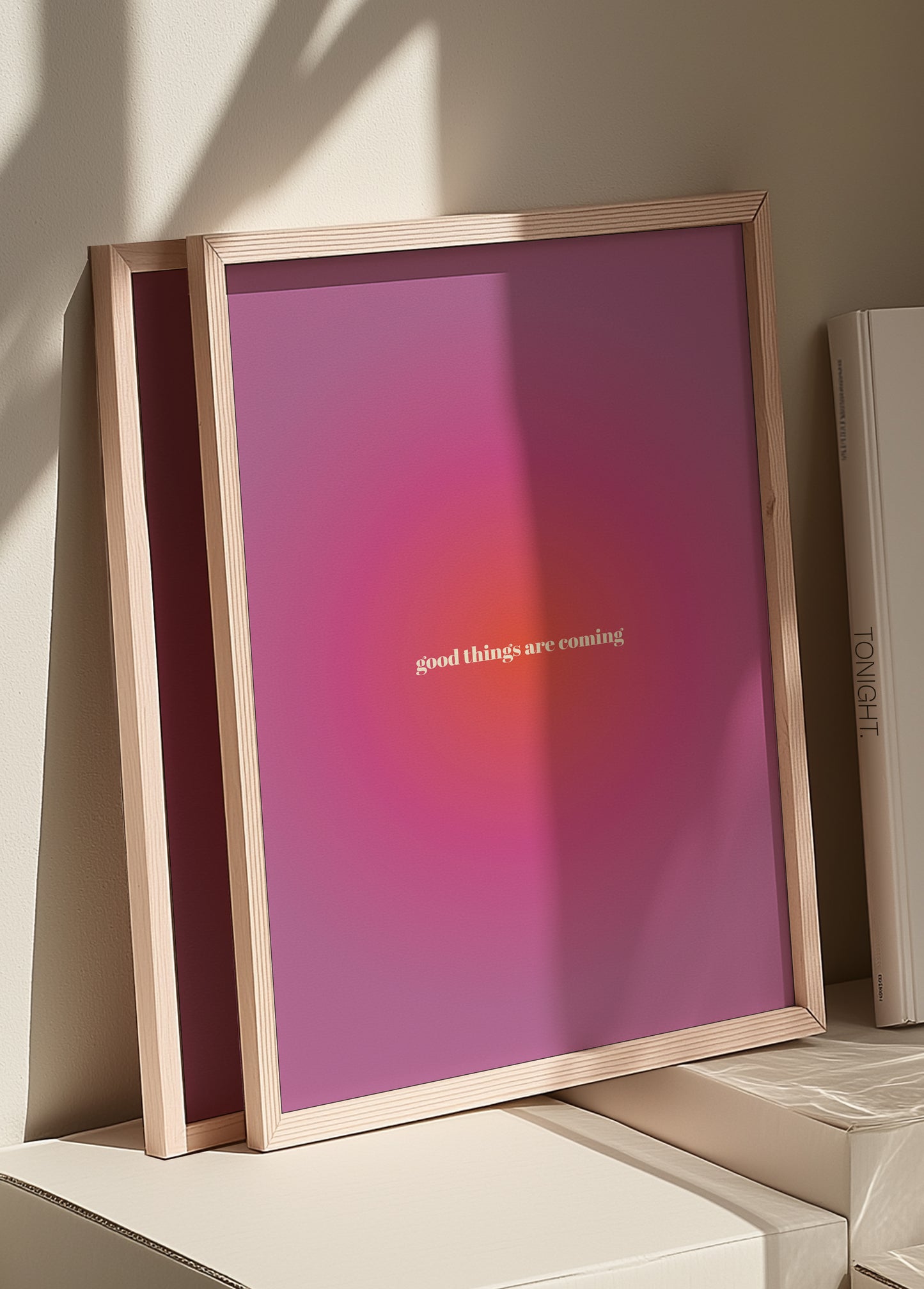 Good Things Are Coming Gradient Pink | Digital Print