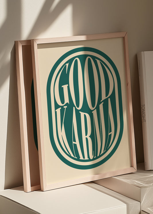 Good Karma | Blue | Digital Print