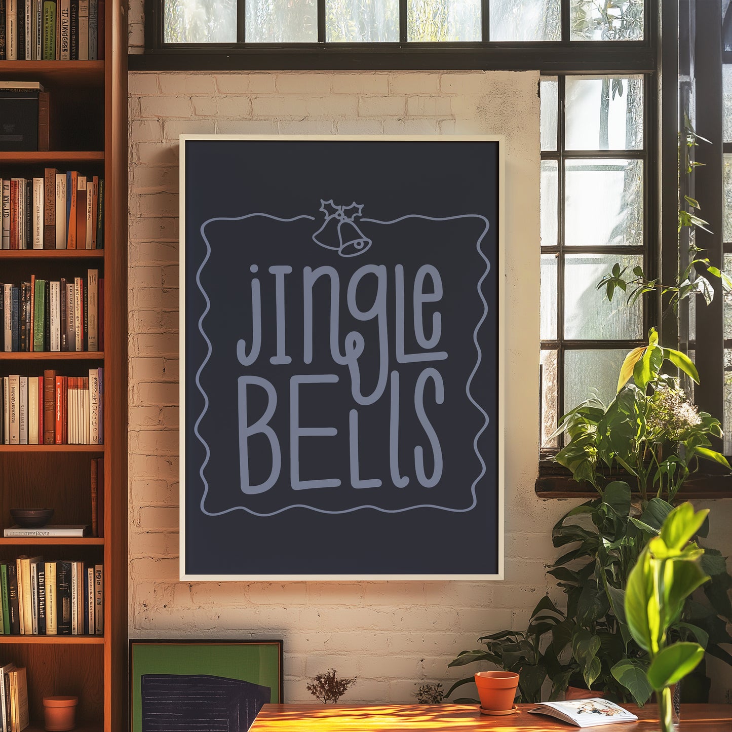 Jingle Bells Blue | Digital Print