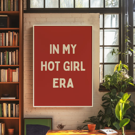 In My Hot Girl Era | Red | Digital Print