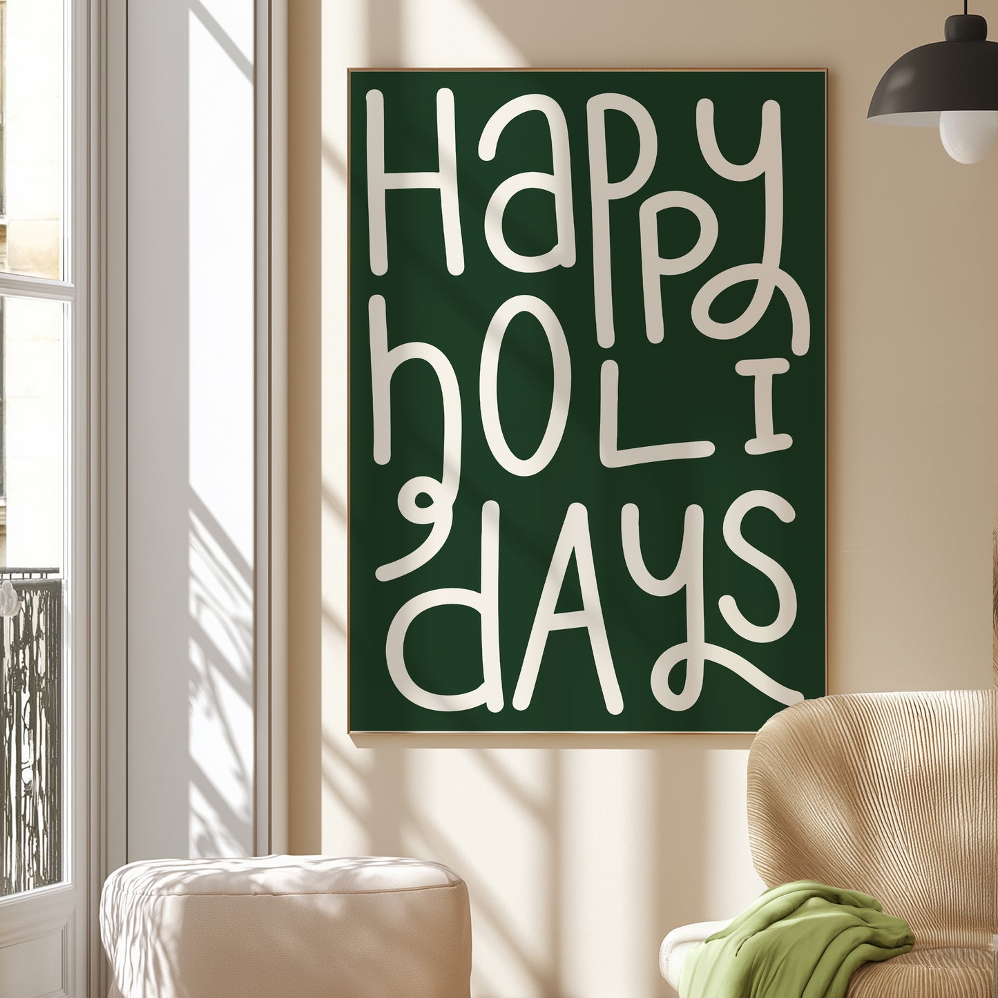 Happy Holidays Green | Digital Print