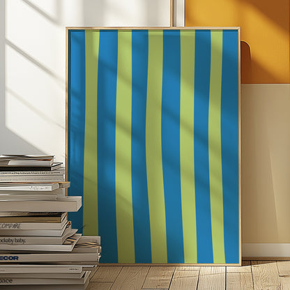 Stripes Green Blue | Digital Print