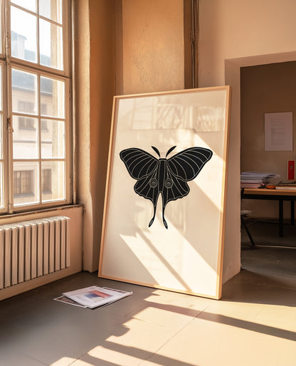 Butterfly | Black Cream | Digital Print