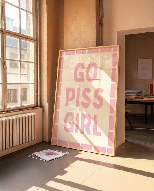 Go Piss Girl Pink | Digital Print