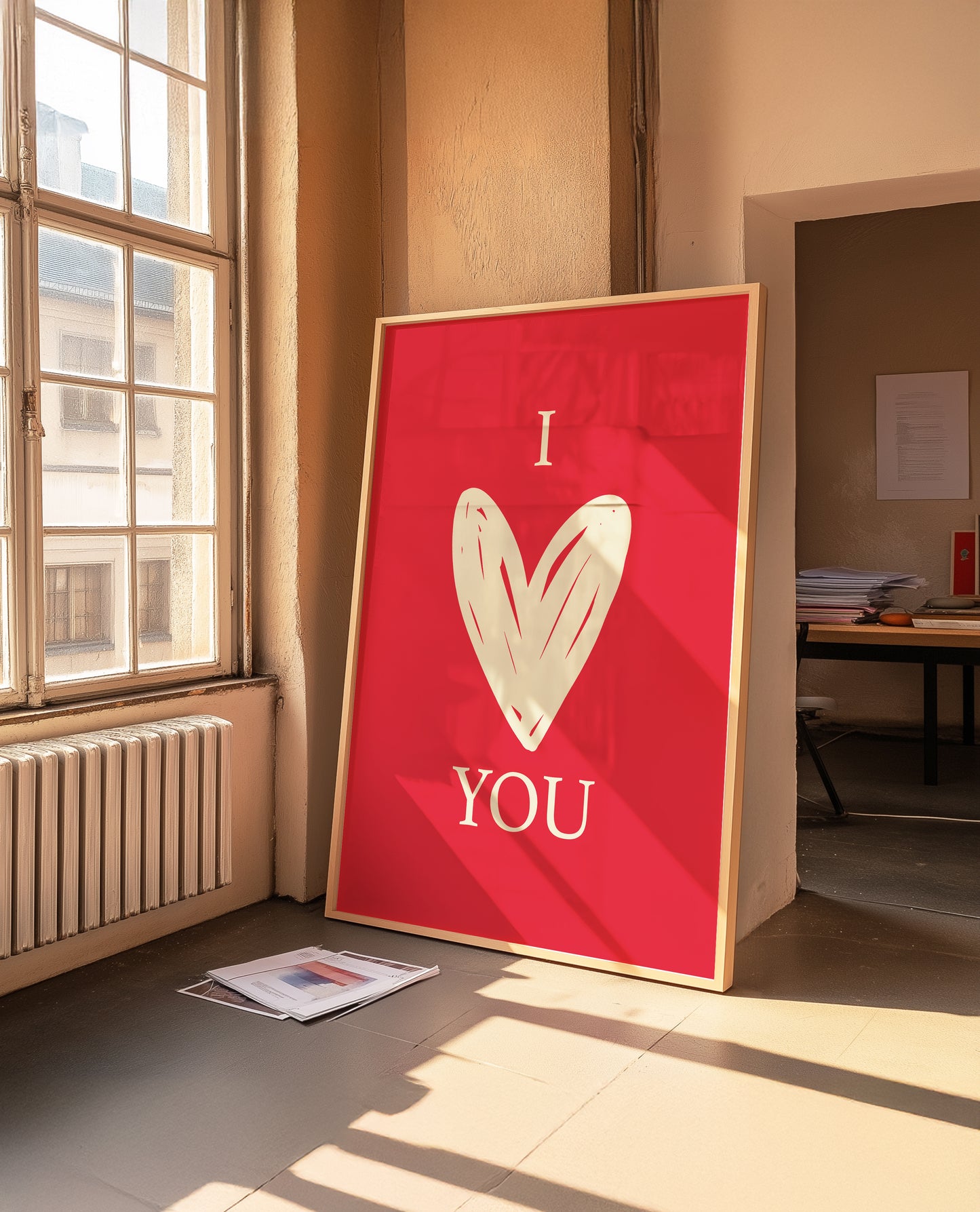 I Heart You | Red | Illustration Design | Digital Print