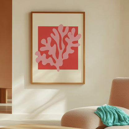 Coral | Pink Red | Digital Print