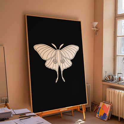 Butterfly Illustration | Black | Digital Print